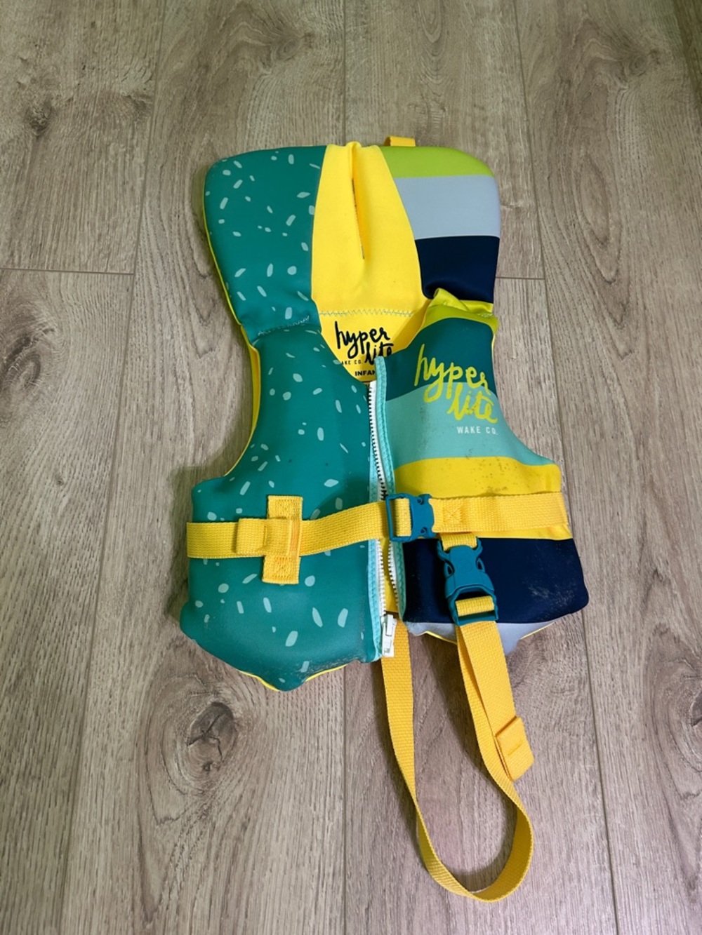 Kids Life Jacket Vest - Green & Yellow